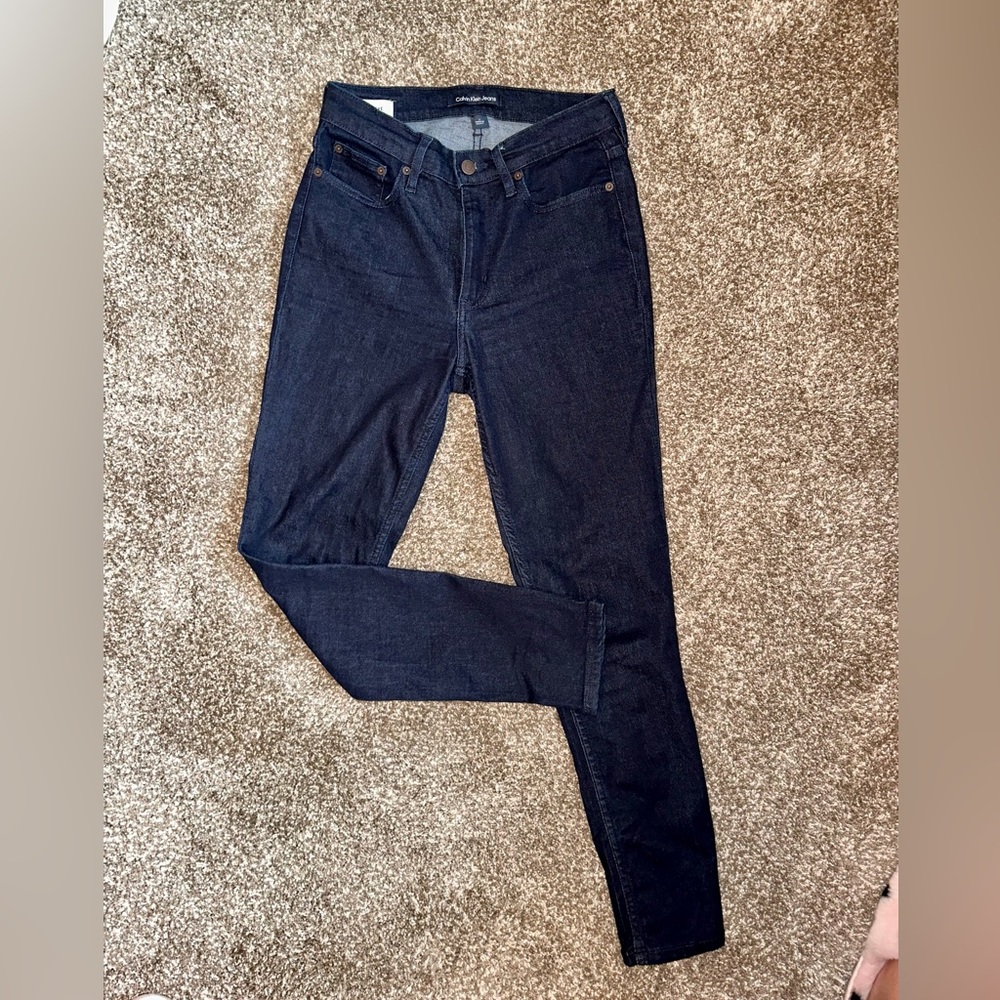 CALVIN KLEIN JEANS Skinny Women’s Size 4 Dark Blue High Stretch